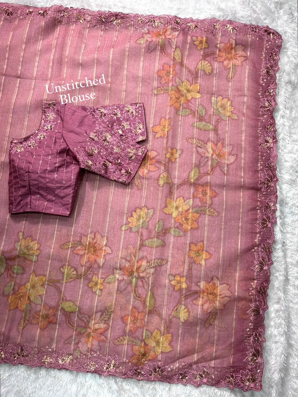Kashish Glass Organza Saree