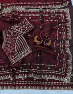 Wedding Special Soft Silk Embroidery Work Saree