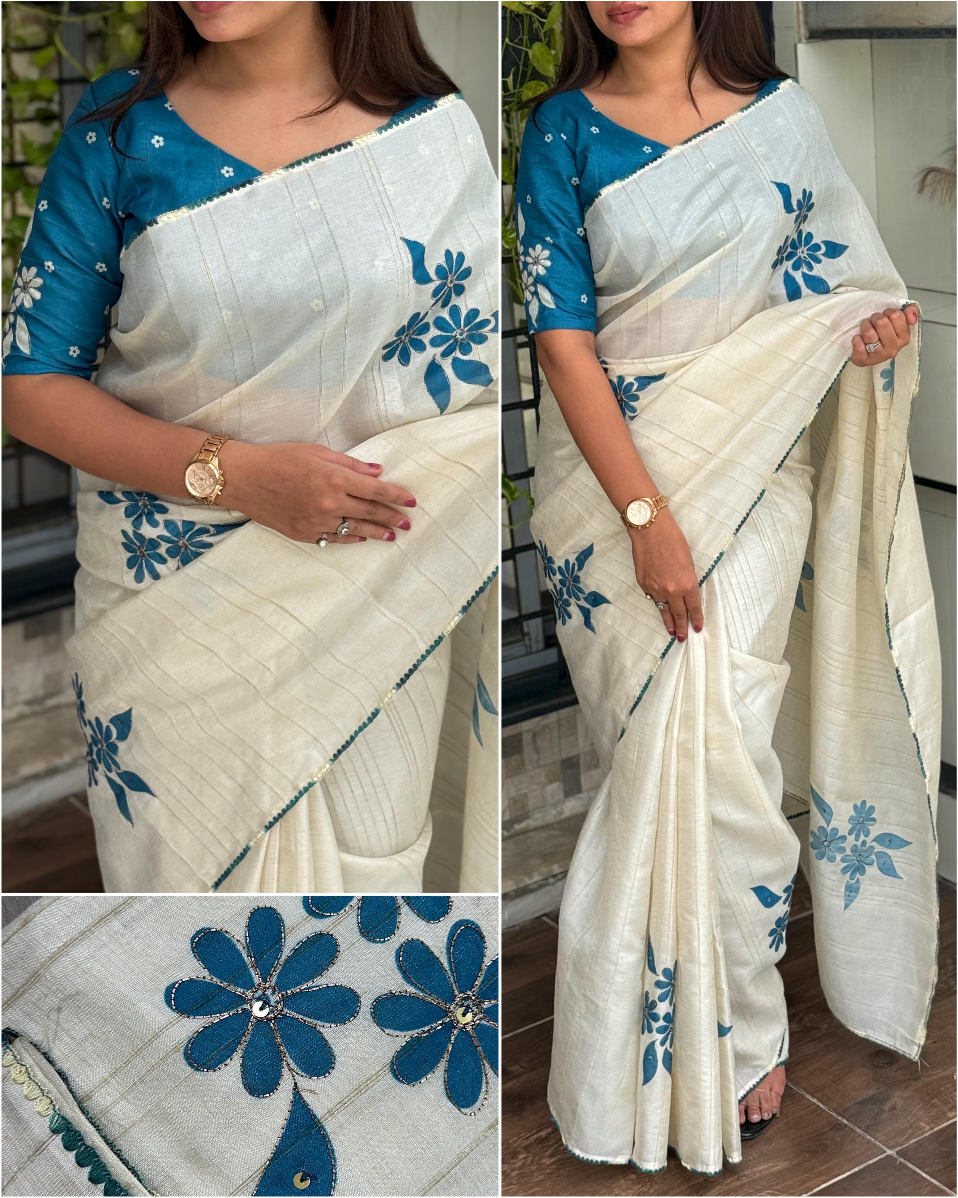 Sandhya Linen Cotton Saree