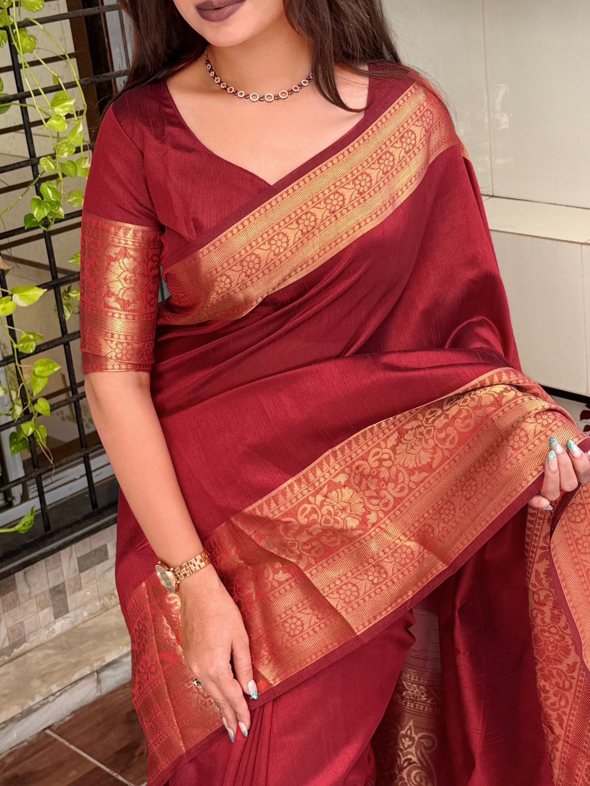 Causal Wear Assam Silk Saree