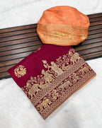 KALAMKARI DOLA SILK SAREE