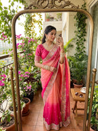 Very Soft nd elegant Rich look Fendy Saree