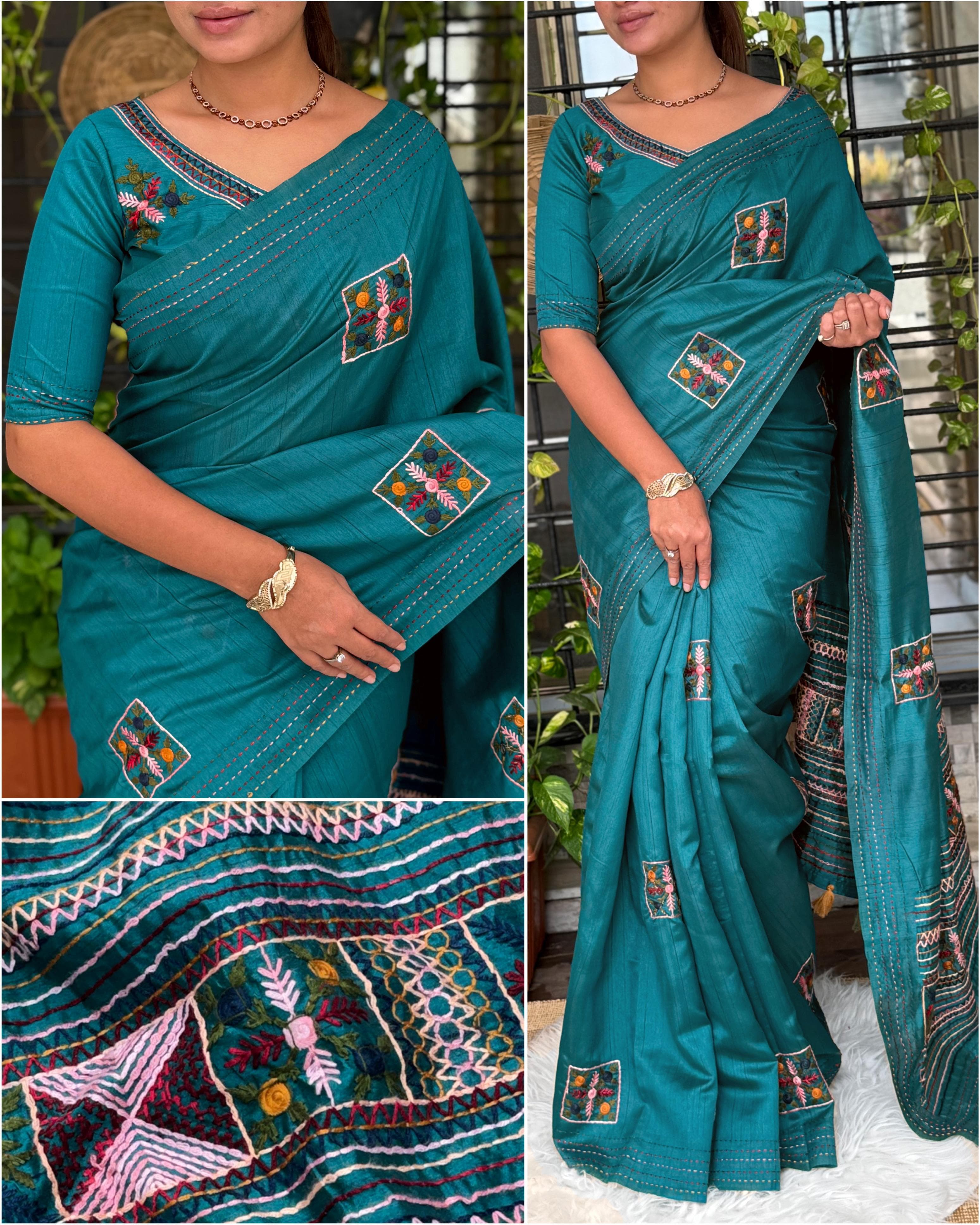 Tusser Cotton saree