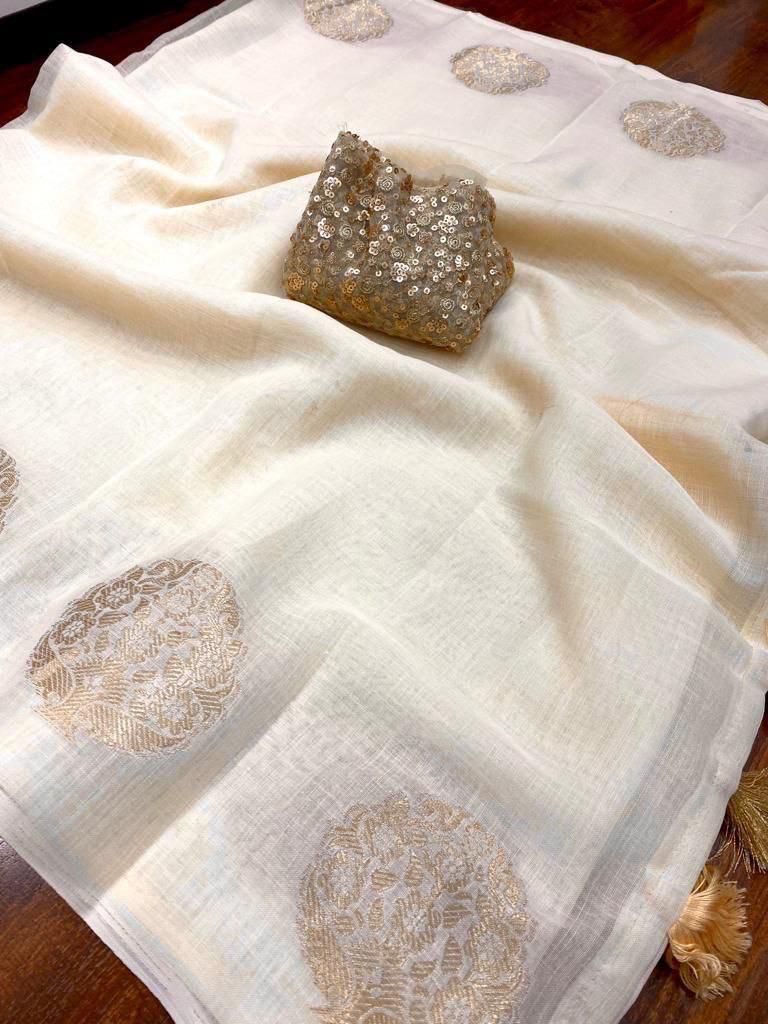 TRANDING LINEN SAREE