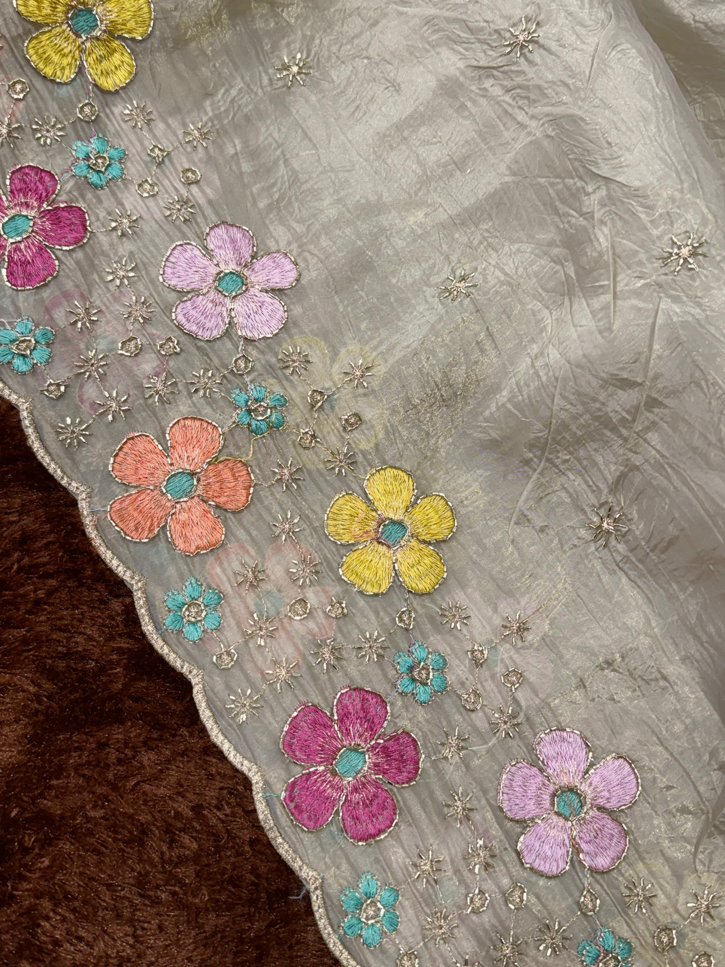 SUFI SILK CRUSH SAREE