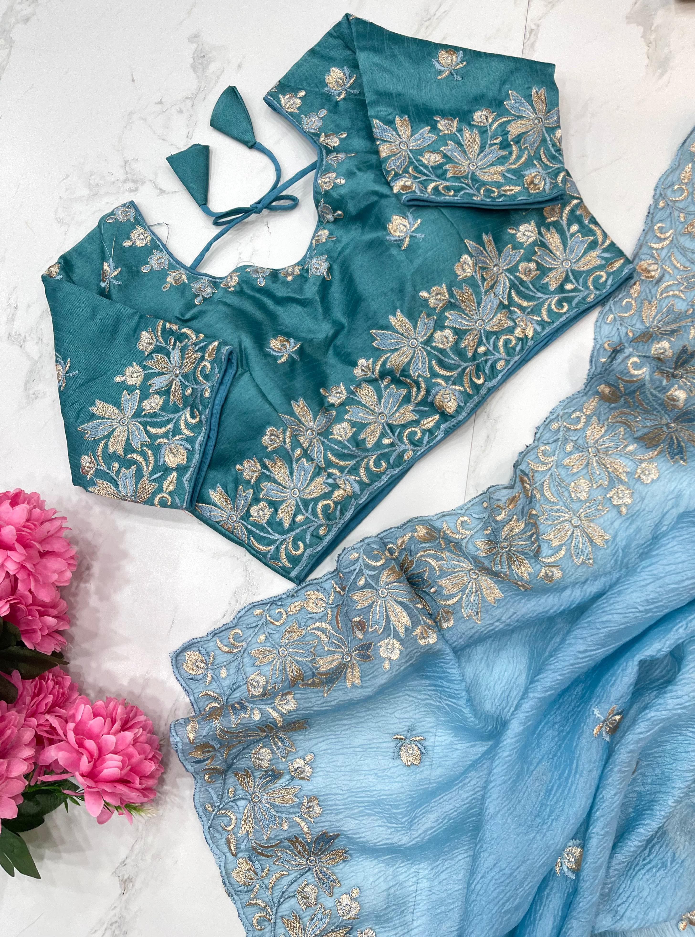 Very Soft nd elegant rich look candy crush Saree