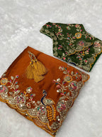 Party Wear Soft Rangoli Silk Saree