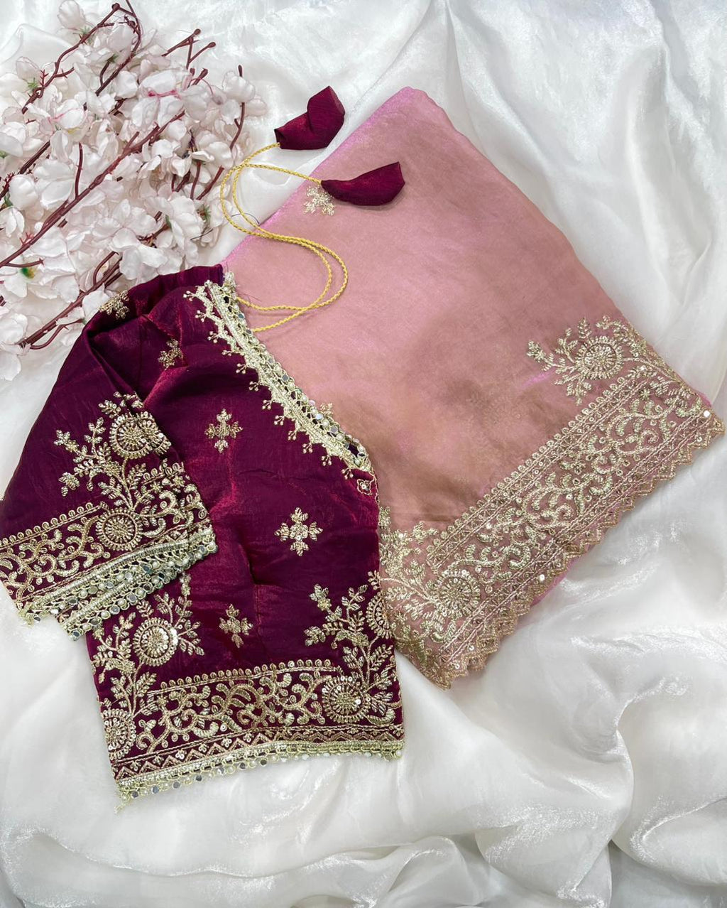 Very soft & elegant rich look fendy sartin fabric