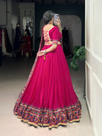 Tasar Silk Lahenga that defines your festive look