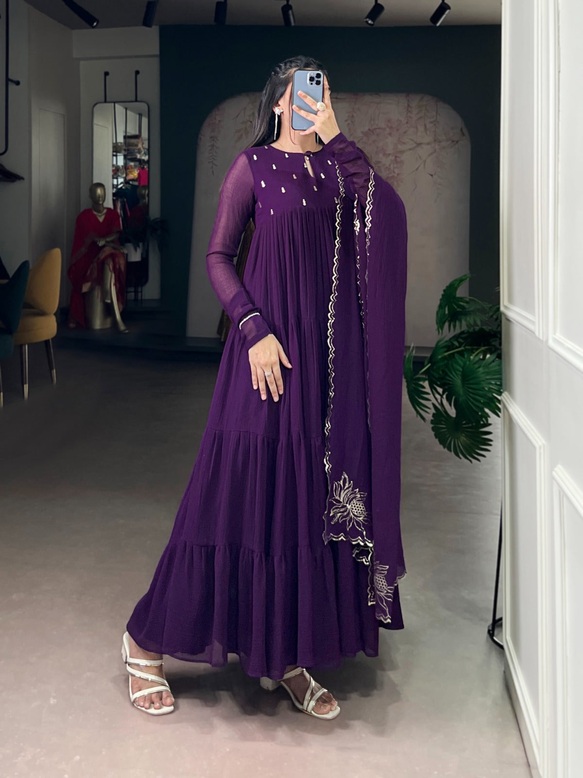 Sirra Anarkali Fabric Dress