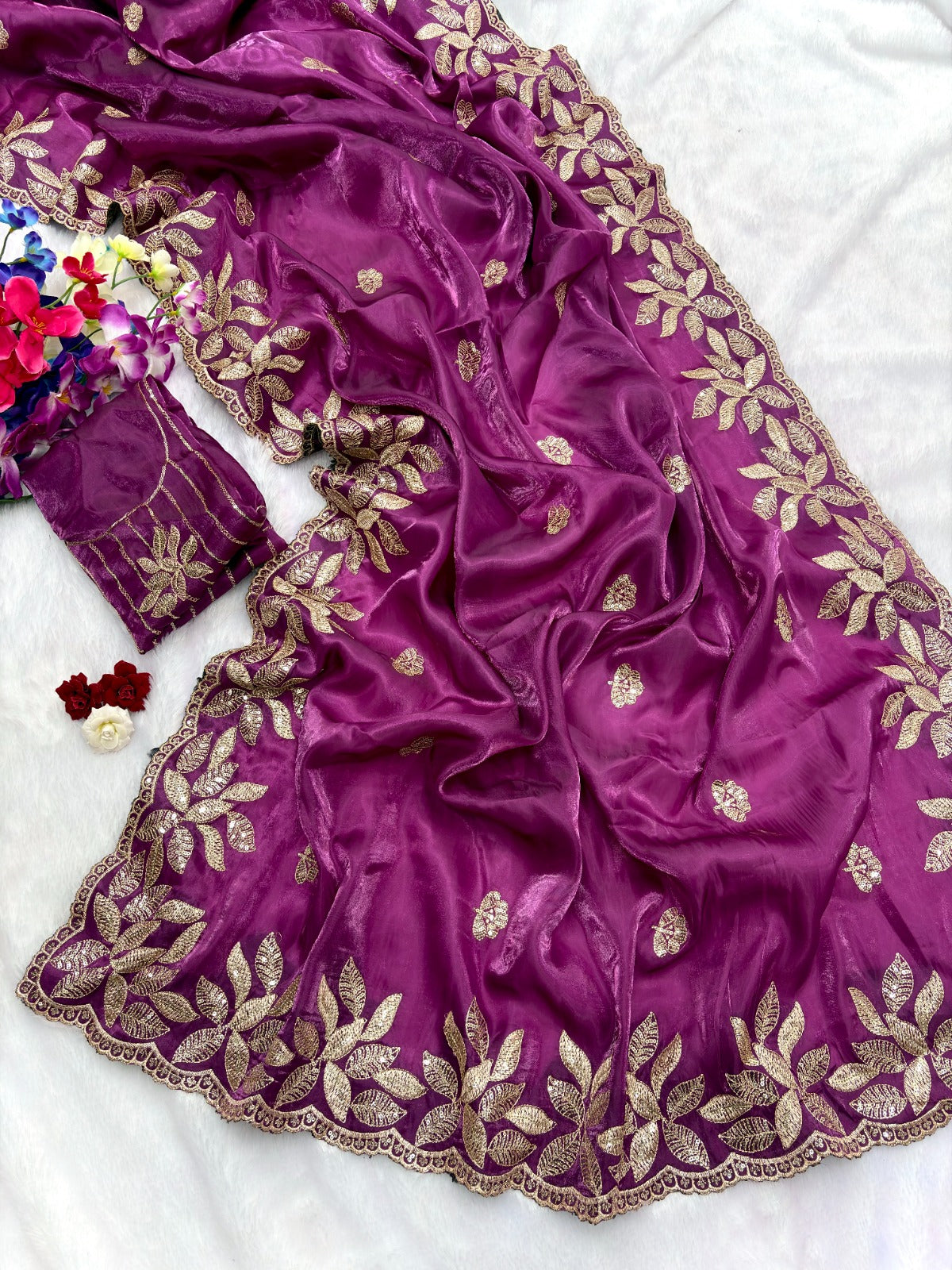 Soft JimmiChoo Silk Saree