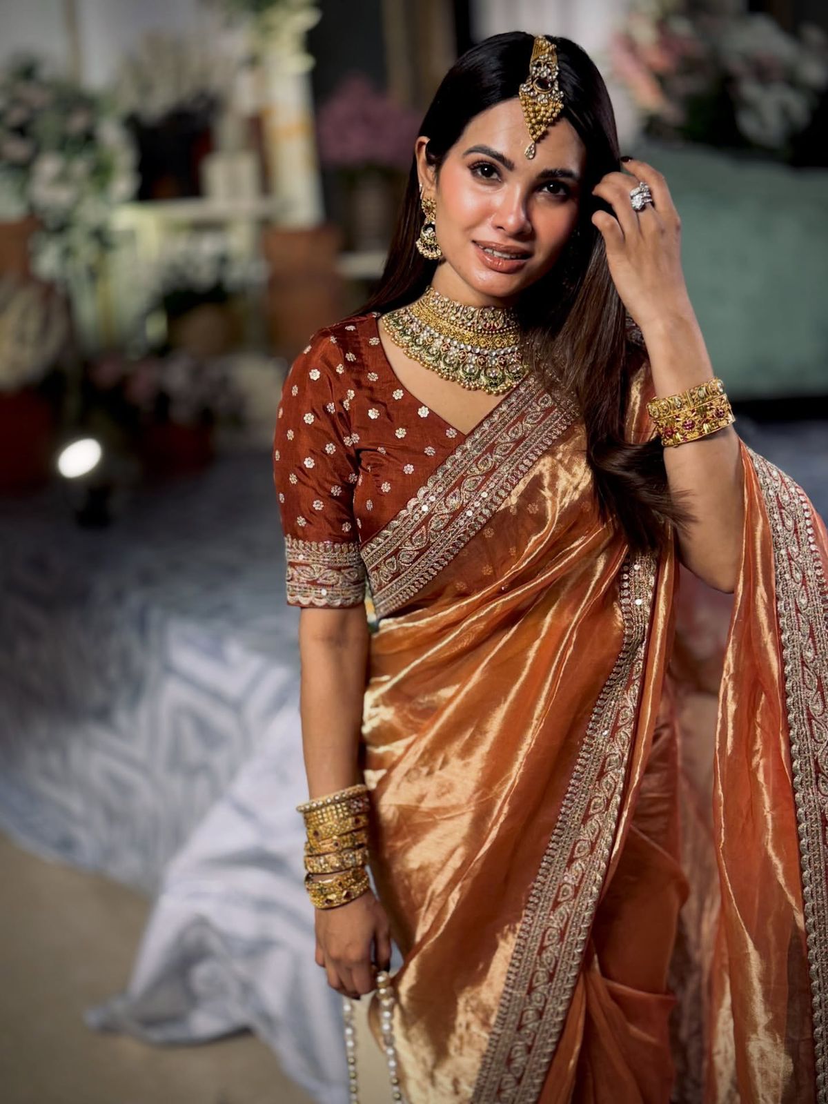 Soft Nc Twill Sequence Saree