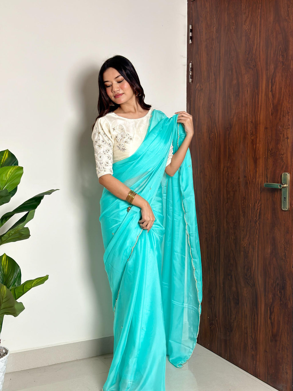 SOFT ORGANZA TEBBY SAREE
