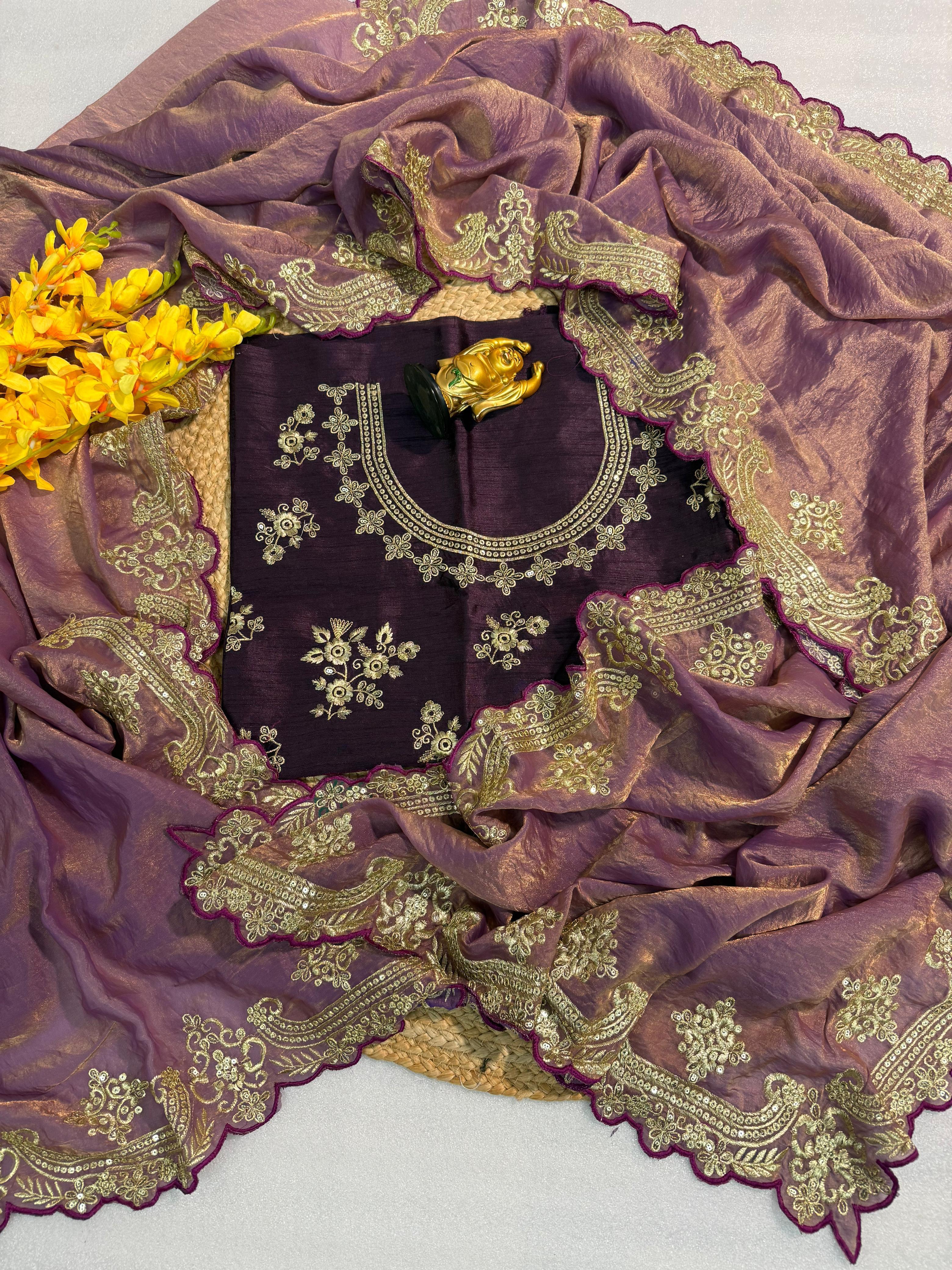 Bollywood Trending Satin Saree