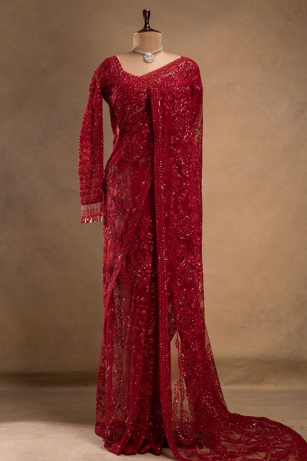 FAUX GORGETTE SAREE