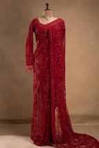FAUX GORGETTE SAREE