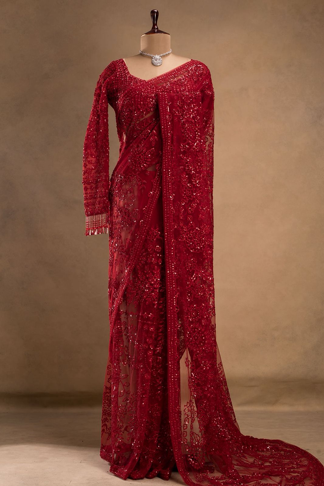 FAUX GORGETTE SAREE