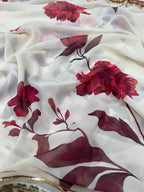 Soft Georgette With Beautiful Floral Print