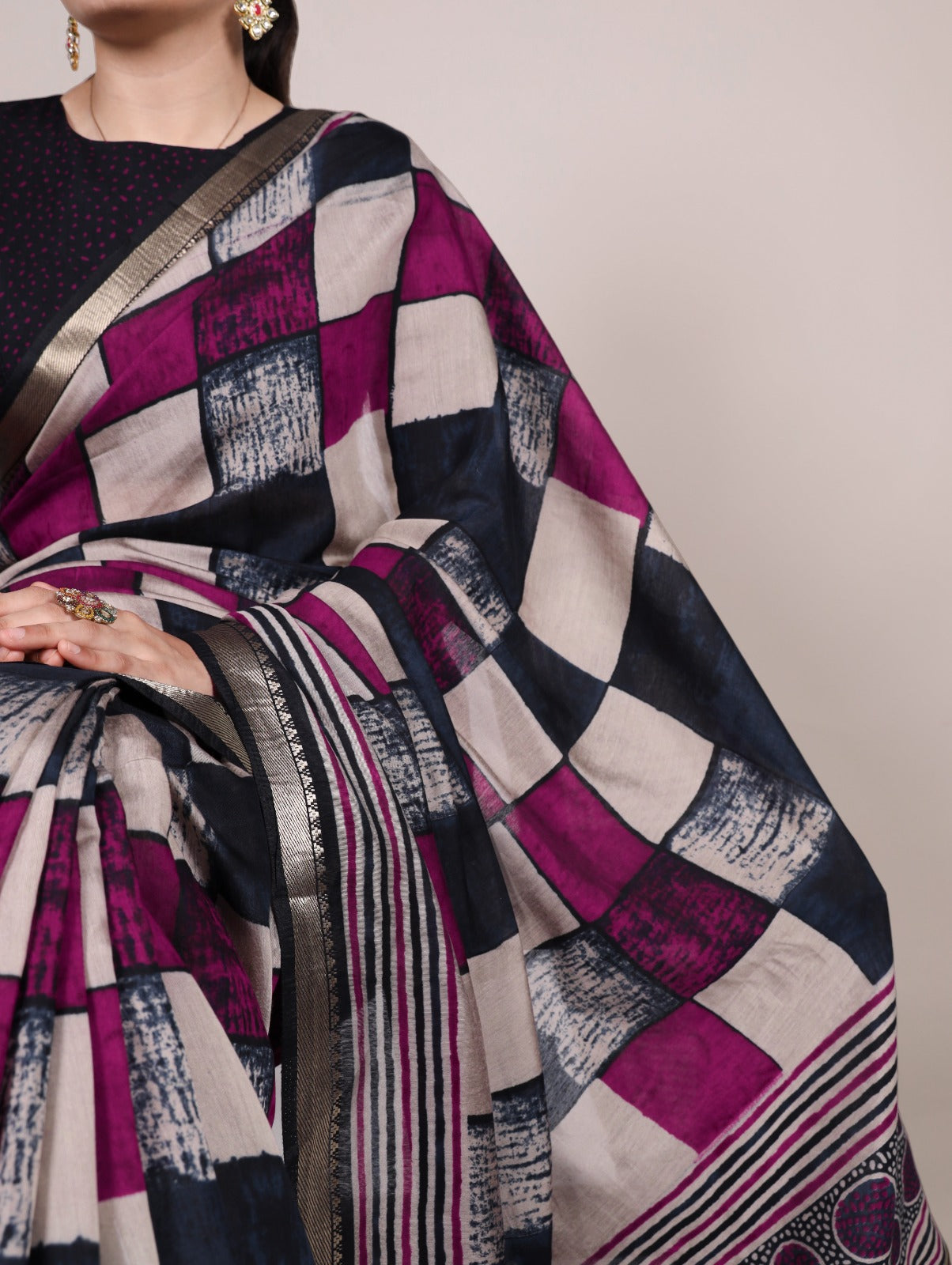 POLYESTER VISCOSE CHANDERI
