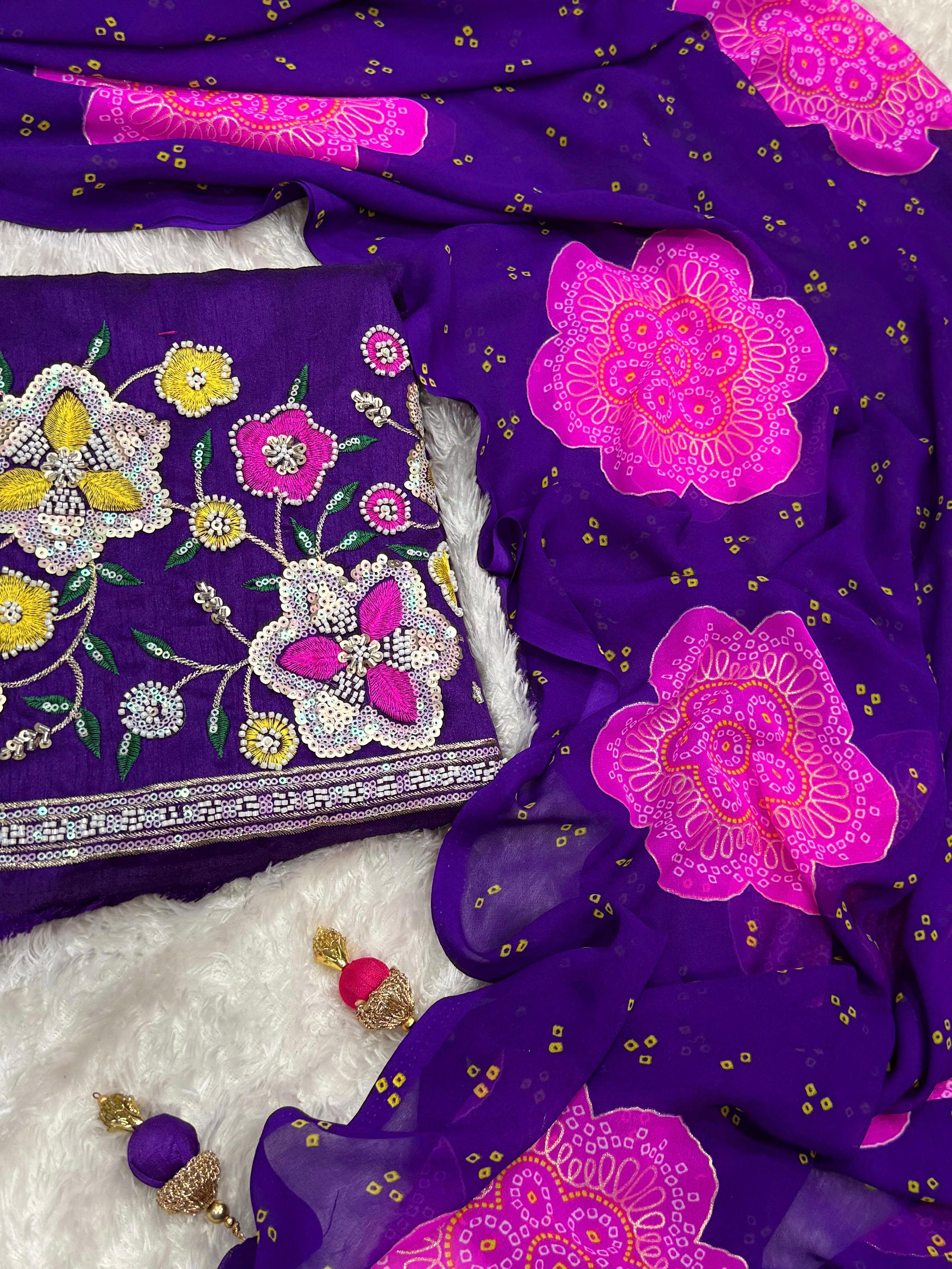 PREMIUM GORGETTE SAREE❤️