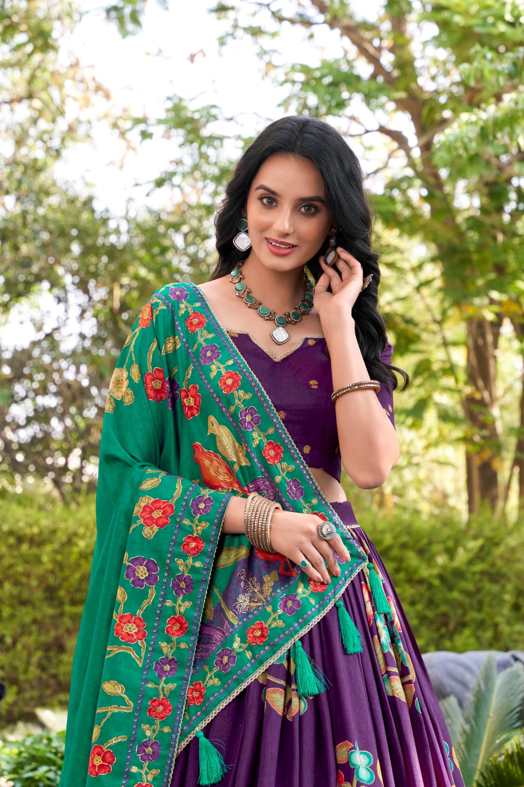 Tasar Silk Lehenga Choli