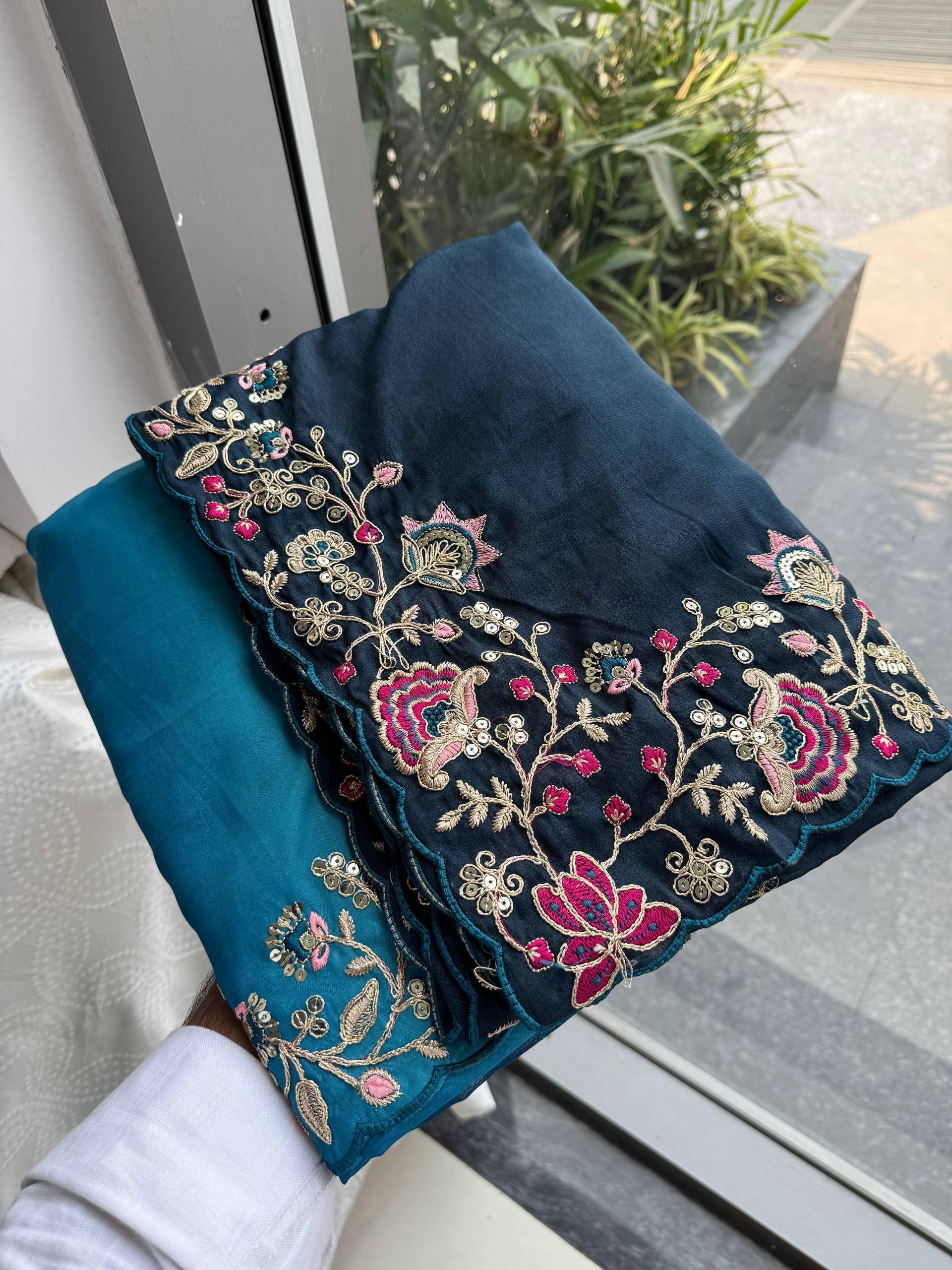 Soft Star Georgette Saree