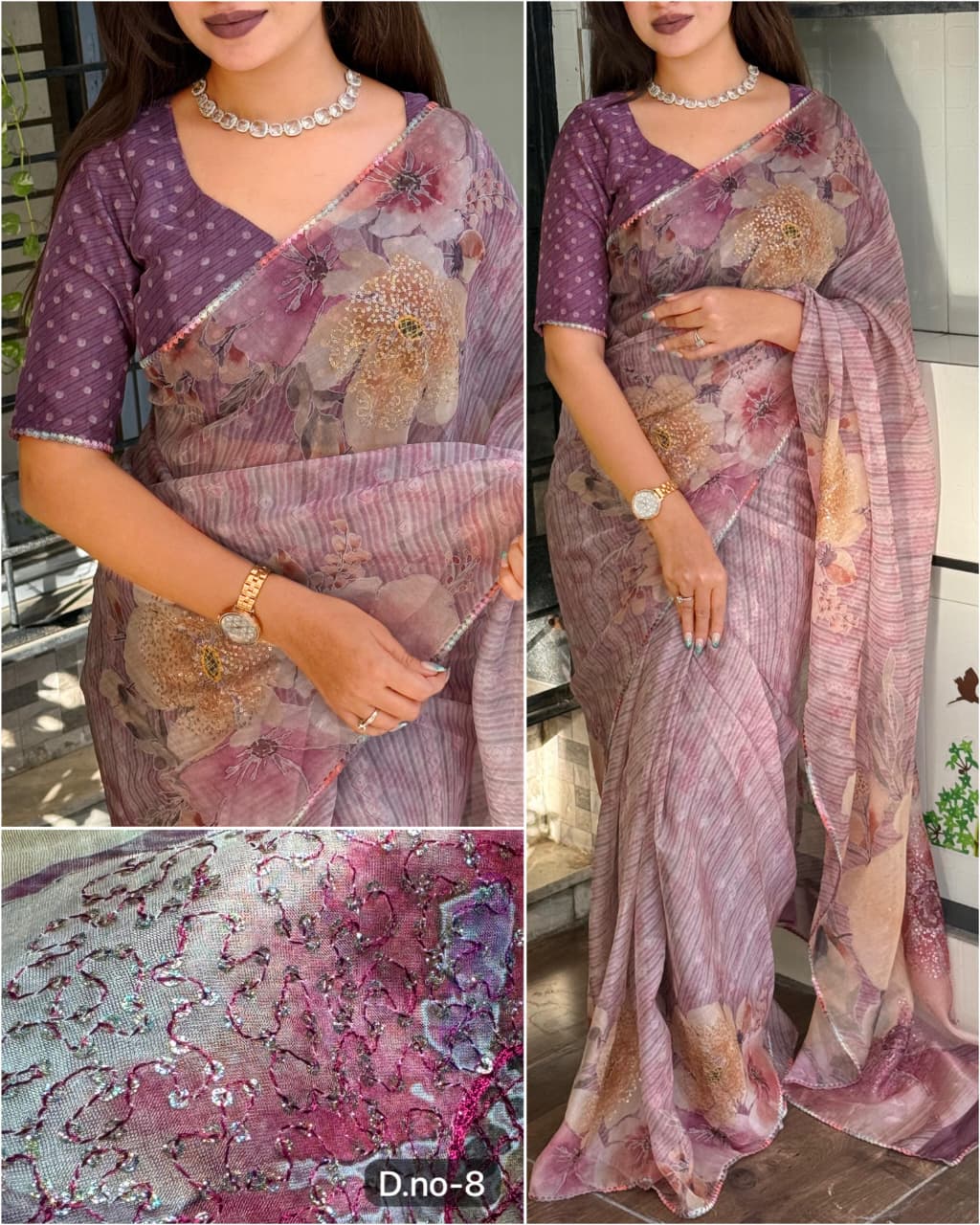 Digital Printed Pure Tissue Organza