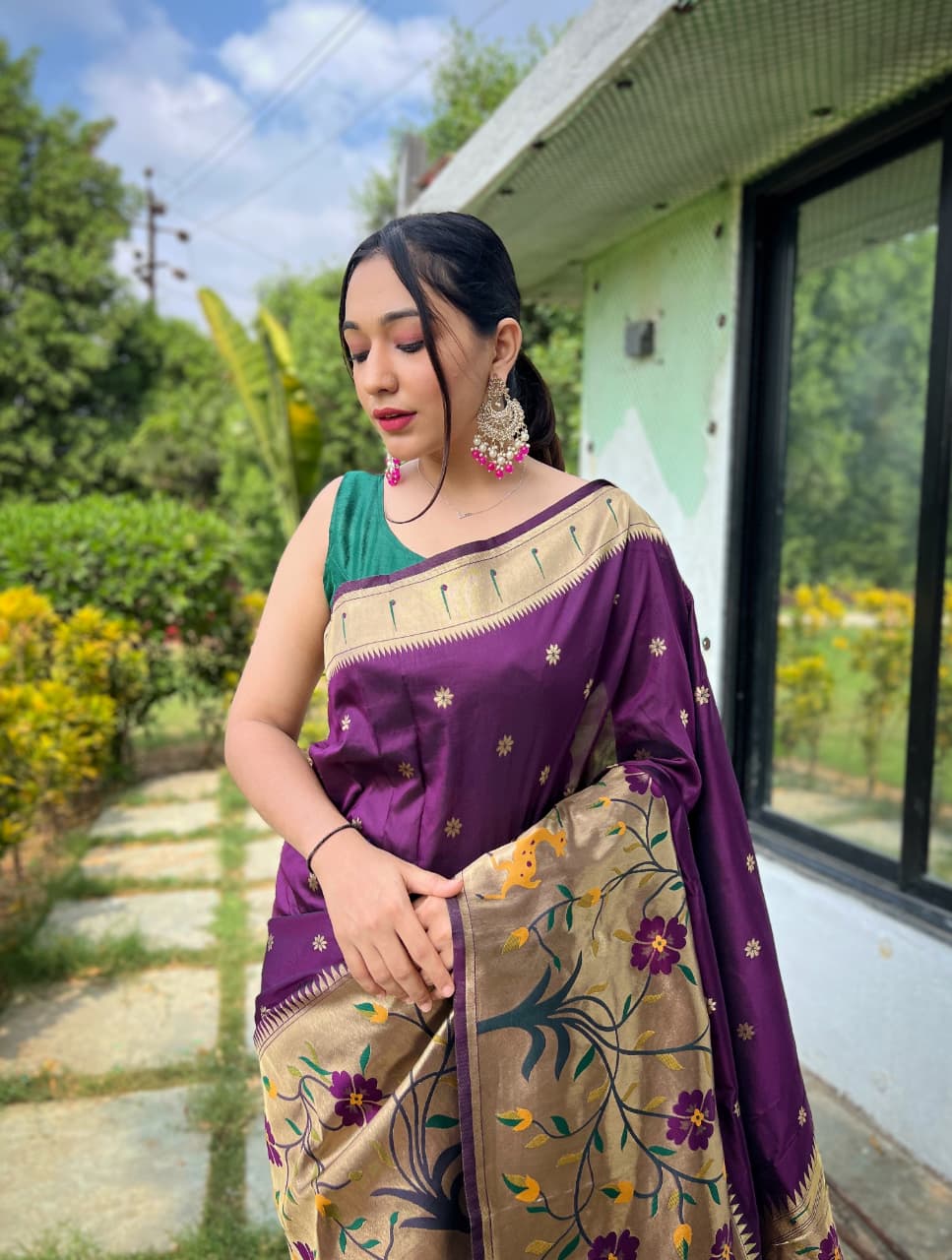 PURE PAITHANI SILK SAREE