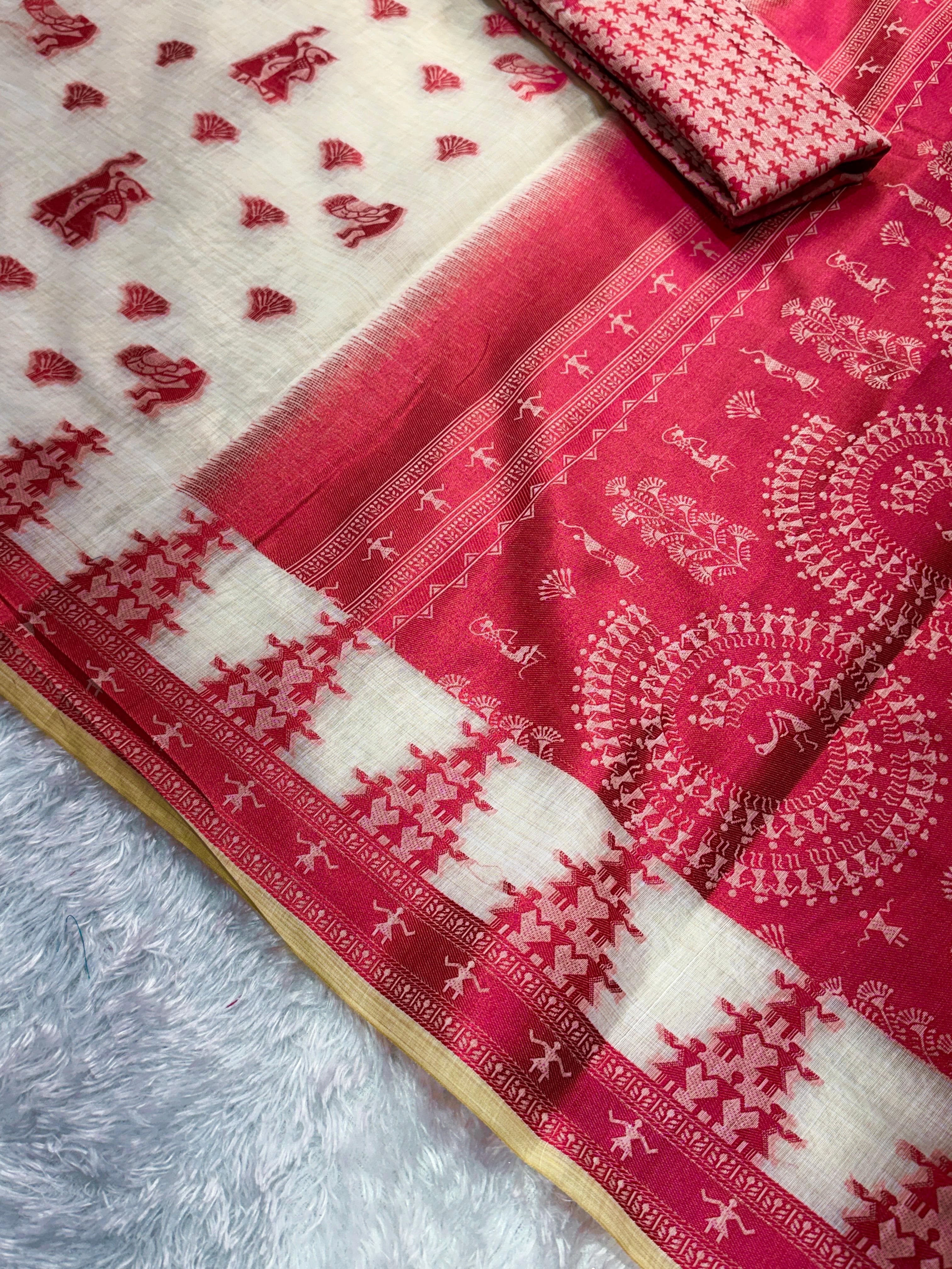 Malavika Khadi Cotton Saree