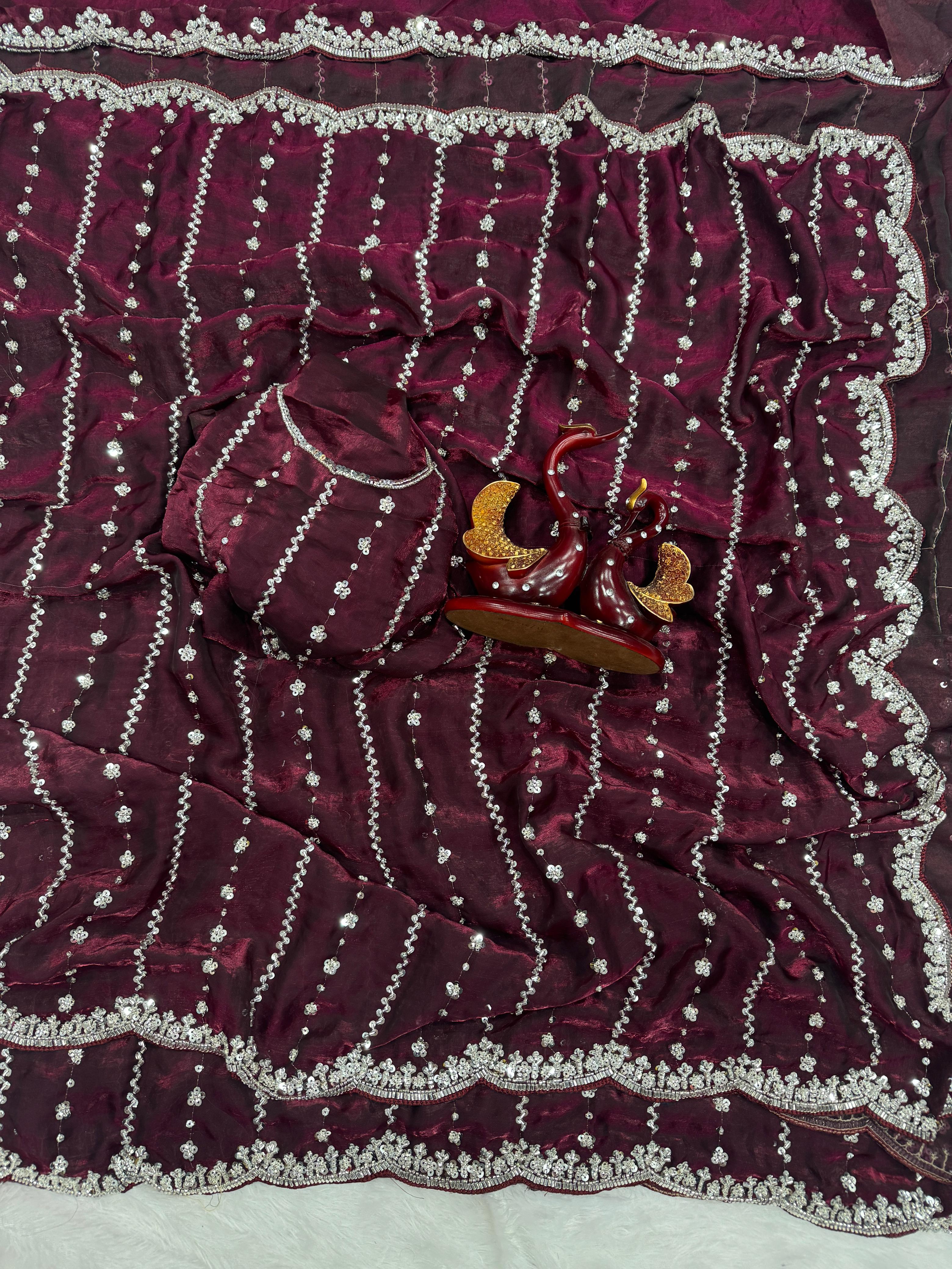 Wedding Perfect Soft Space Silk Saree