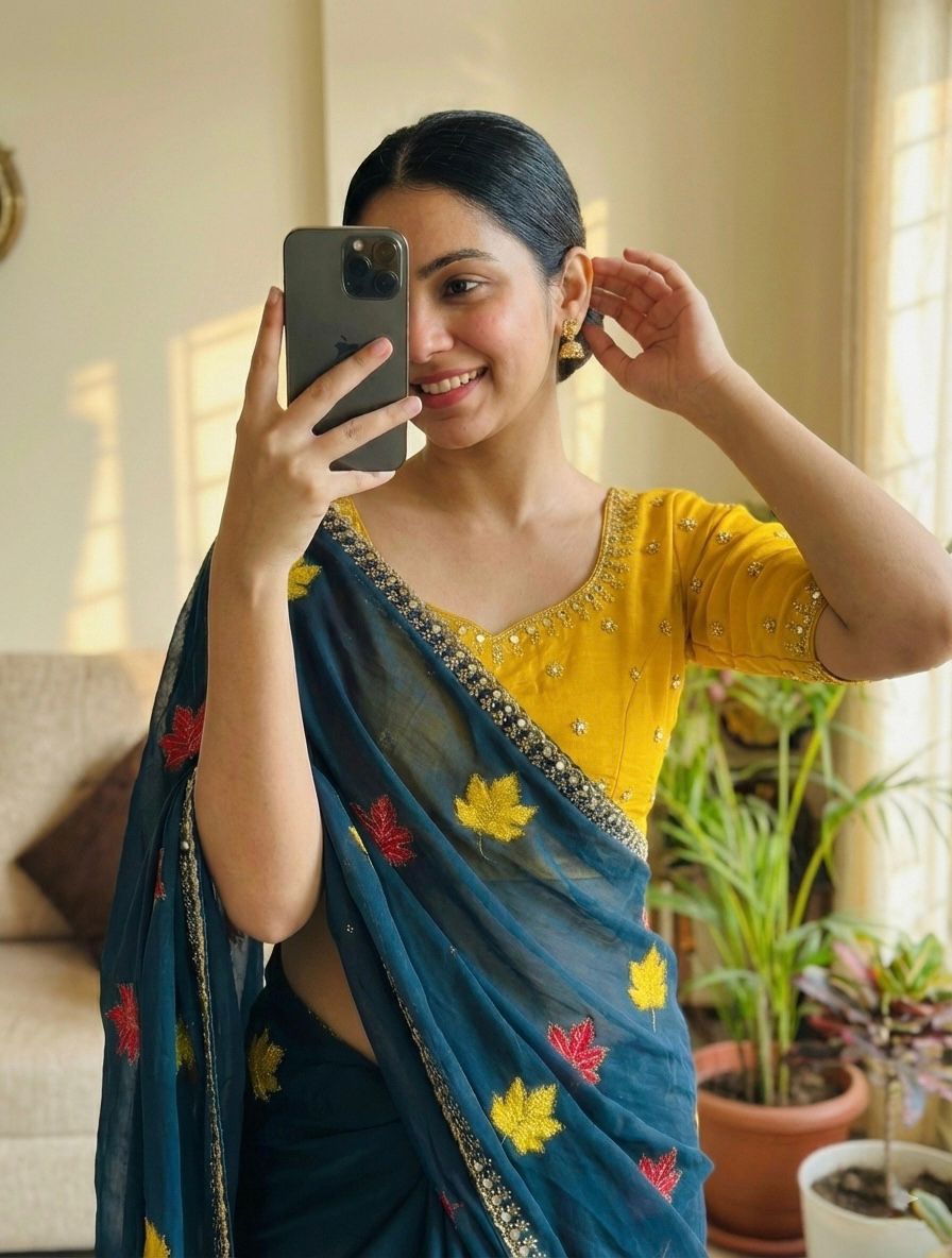 Soft Rangoli Silk Saree With Embroidery Work