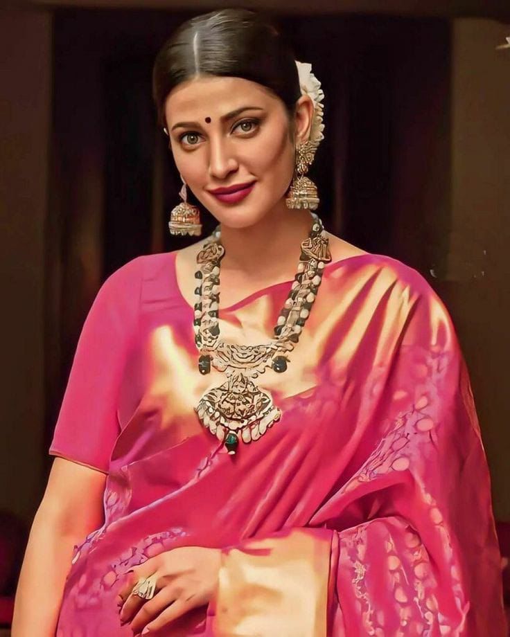 SHRUTI HASSAN INSPIRED KANJIVARAM SAREE