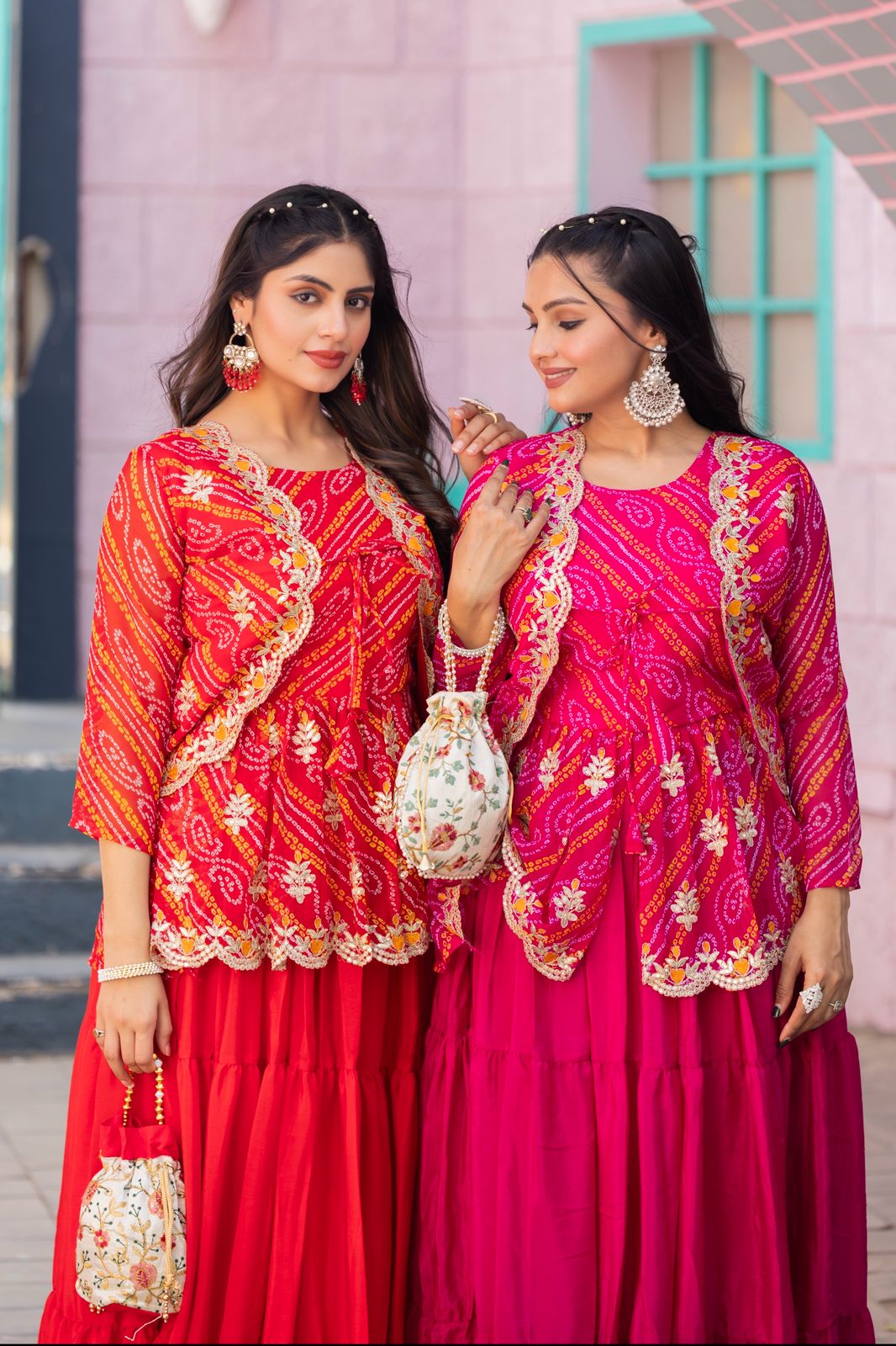 HOLI SPECIAL BANDHEJ LAHENGA TOP