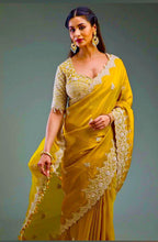 NEWLY MUSTARD YELLOW SAREE