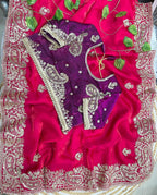 Very soft nd Elegant Rich look Fendy Sartin saree