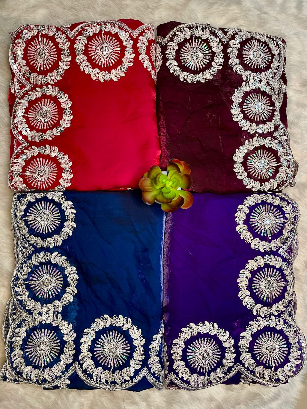 Wedding Premium fandy Satin fabrics Trisha Saree