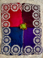 Wedding Premium fandy Satin fabrics Trisha Saree