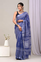 DIGITAL PRINT LINEN SAREE