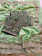 Sabyasachi Inspired Space Silk Premium Saree