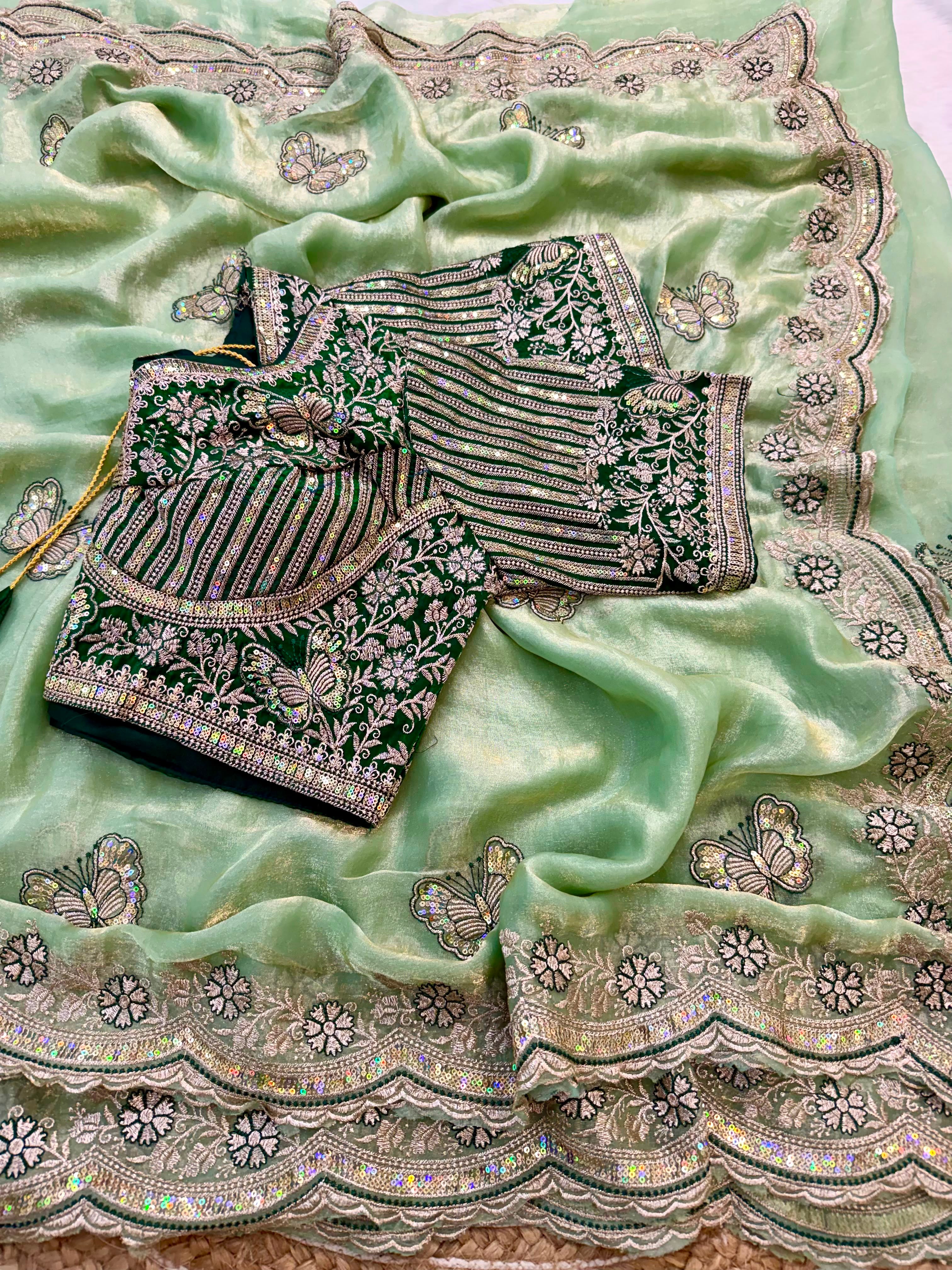 Sabyasachi Inspired Space Silk Premium Saree