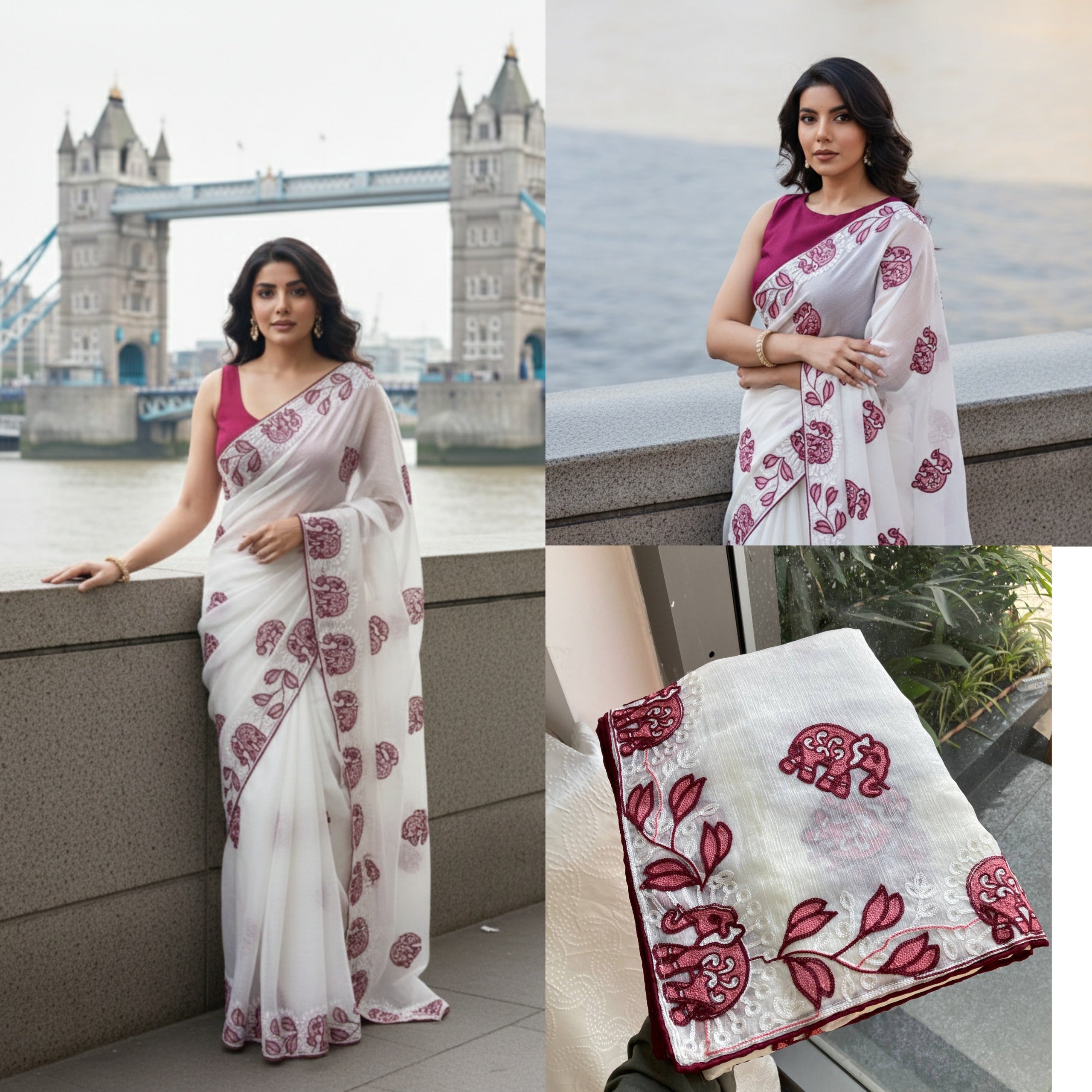 Party Wear Fendy Chiffon Saree