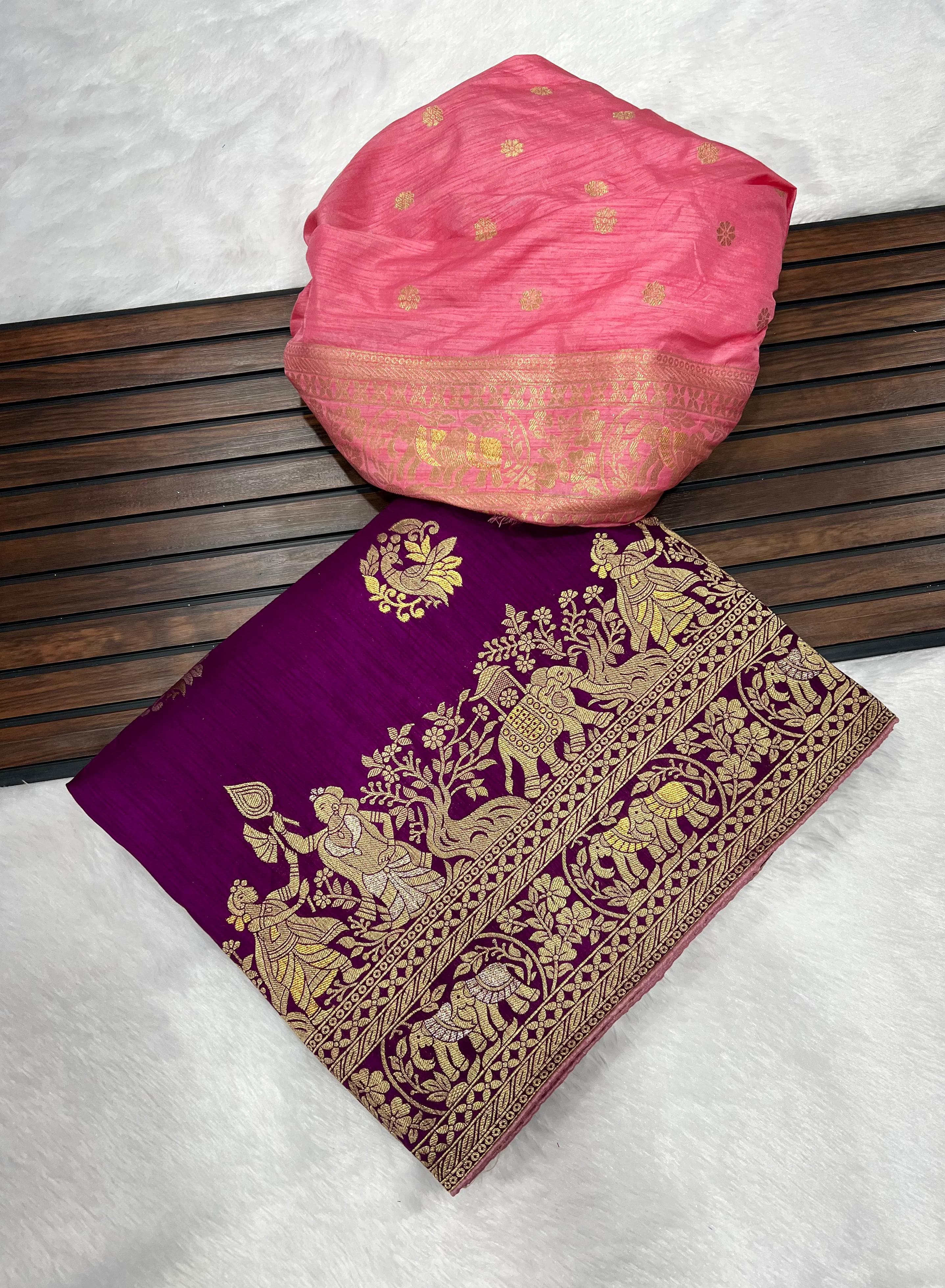 KALAMKARI DOLA SILK SAREE