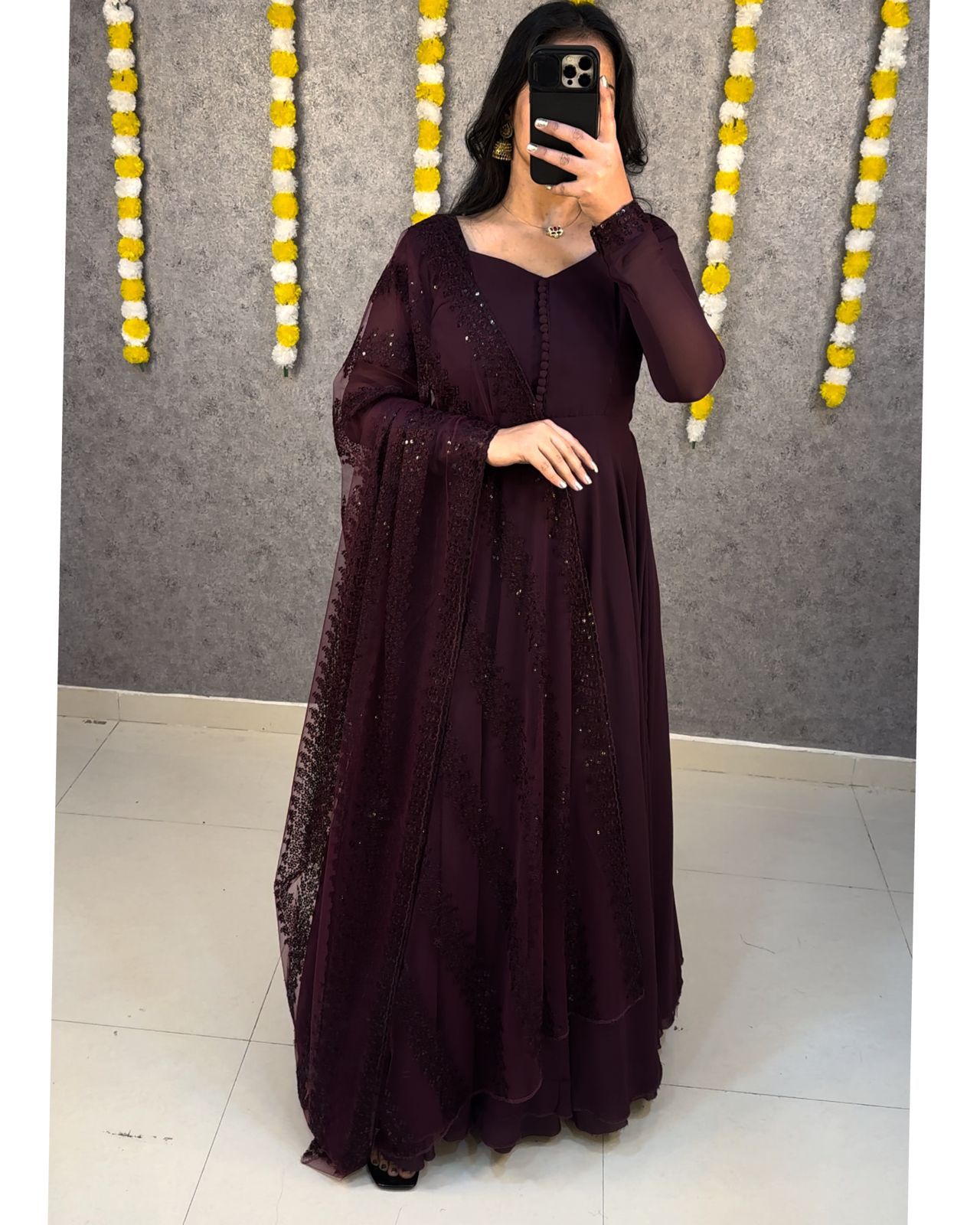 Festival Special Gown Dupatta