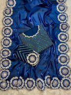 Wedding Premium fandy Satin fabrics Trisha Saree