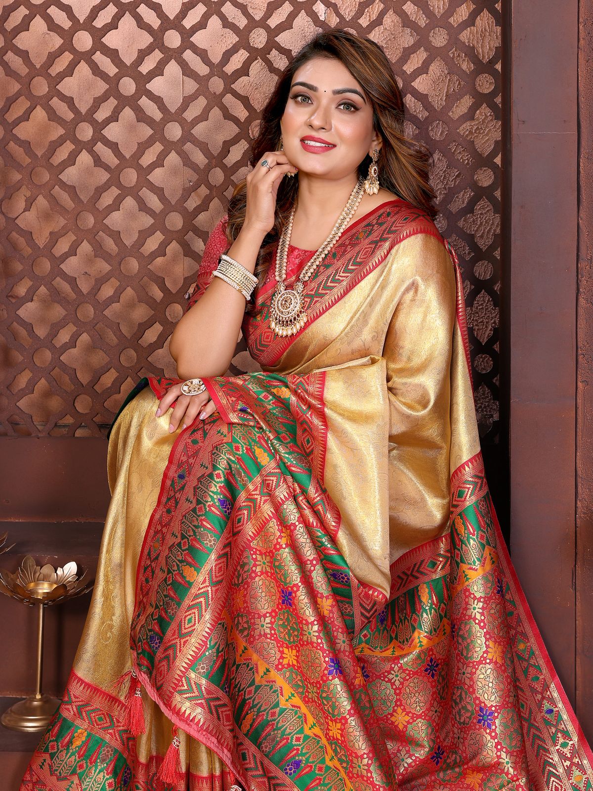 Premium Pure Banarasi Tissue Silk Sarees