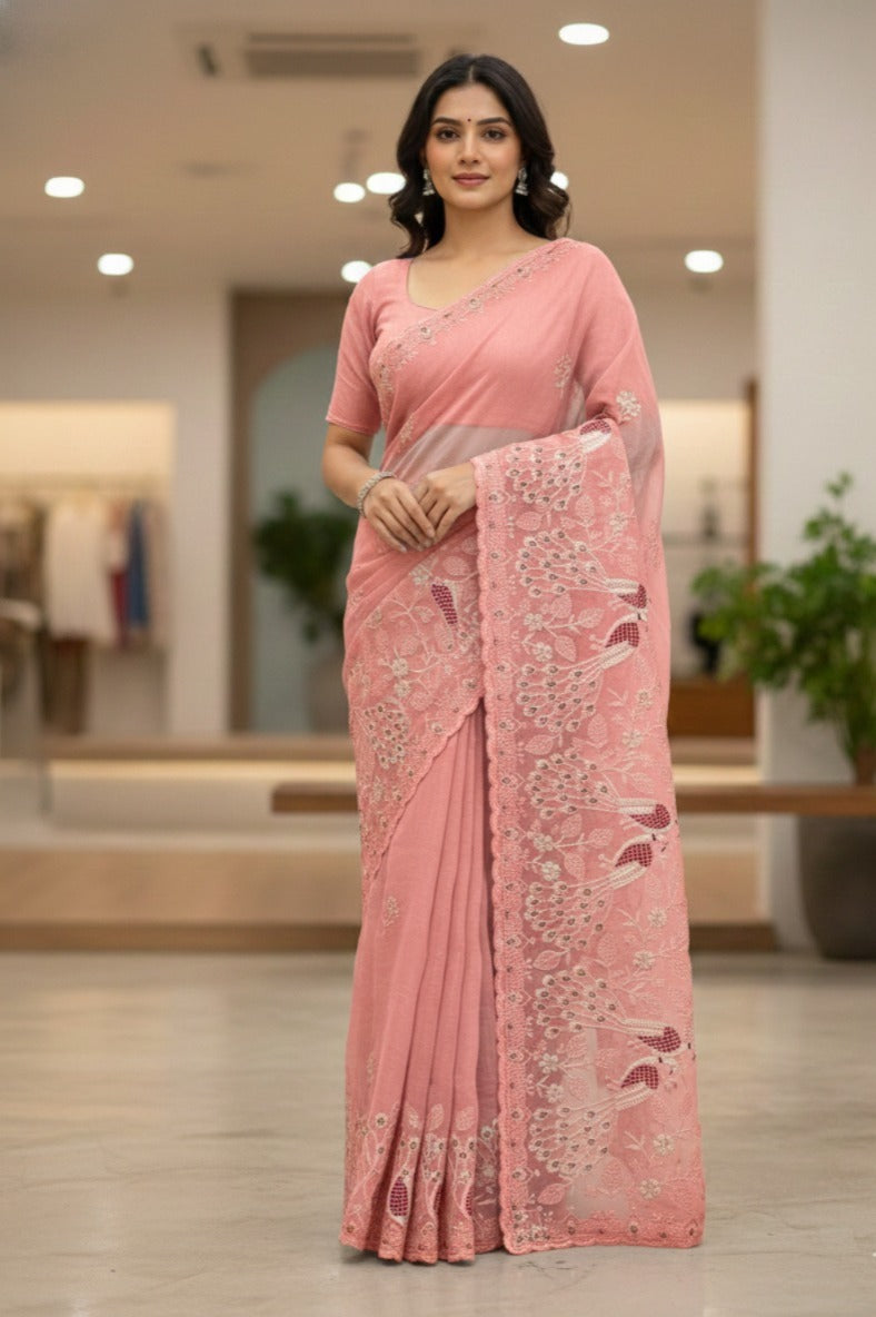 Heavy Soft Crunchy Silk Saree