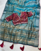 Gadhwal Fandy Silk Saree