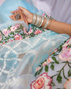 Semi Pure Organza Saree