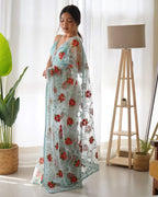 Heavy Butterfly Net Most Demanding Saree