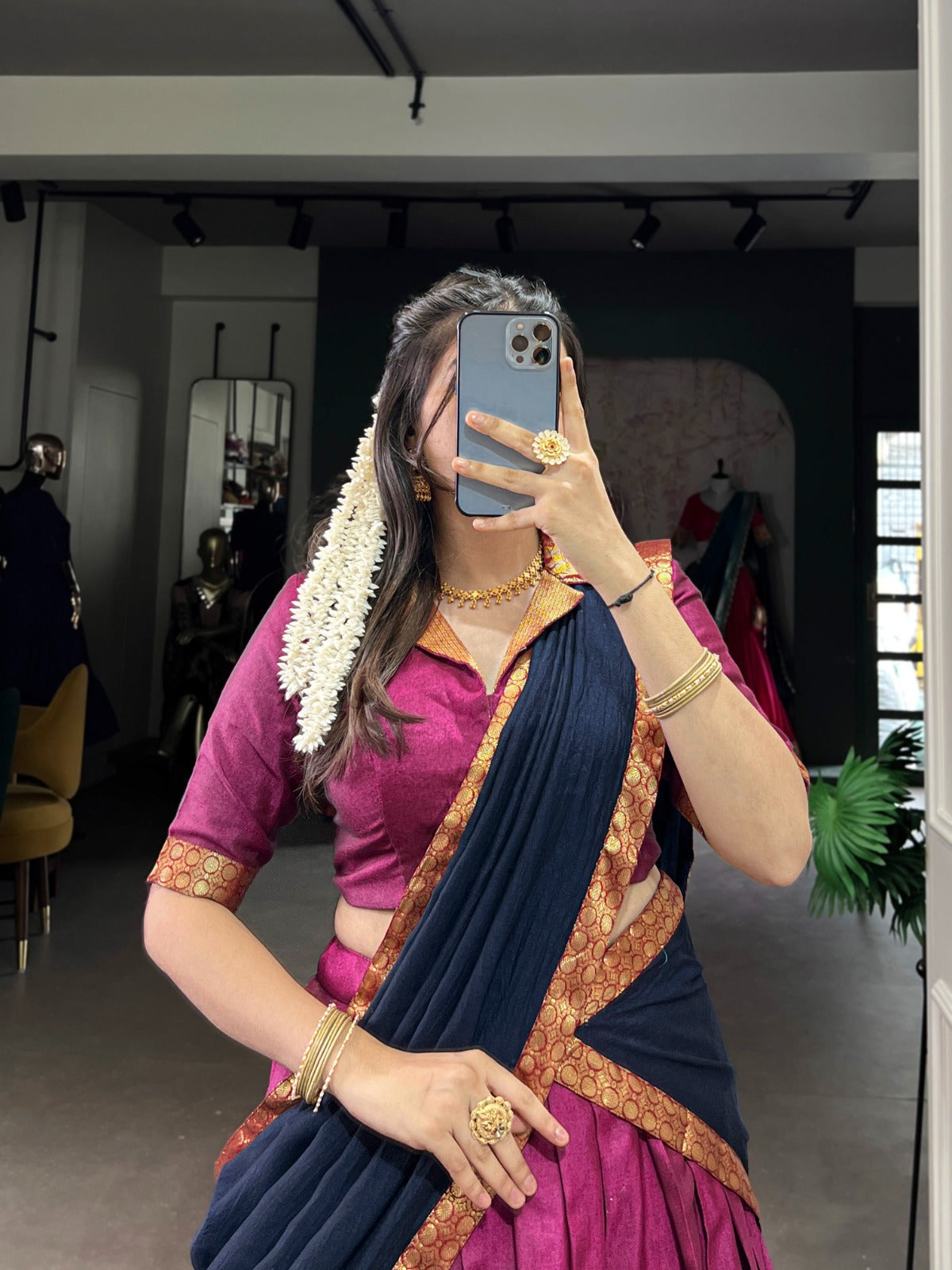 Zari Weaving Work Lehenga